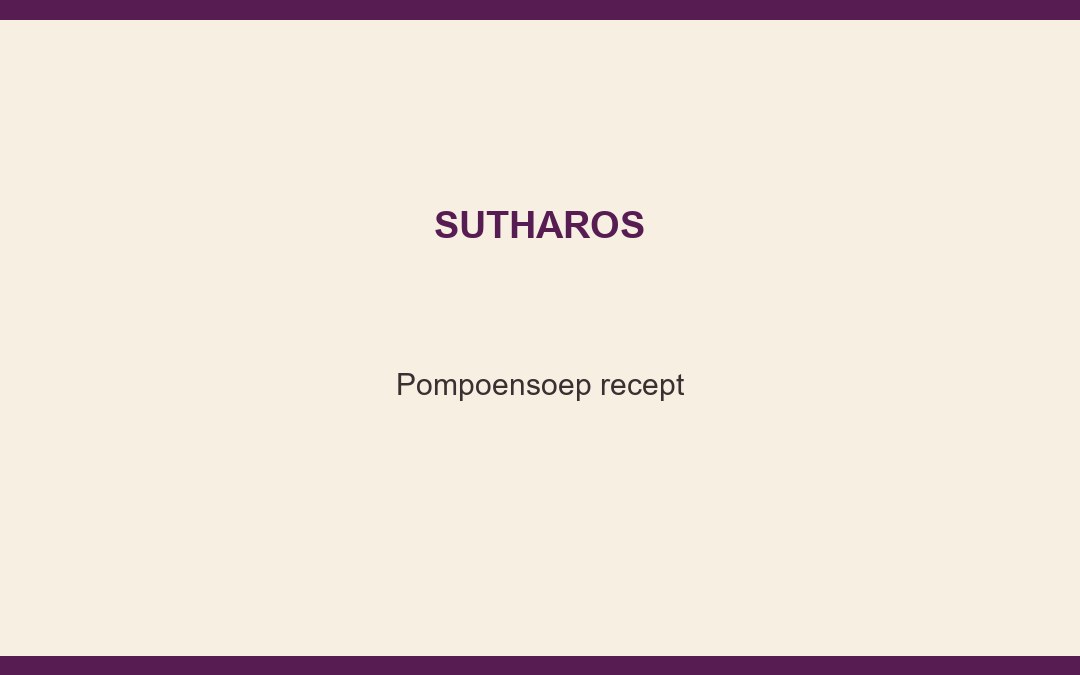 Pompoensoep