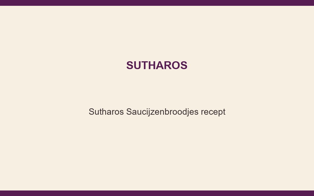 Saucijzenbroodjes